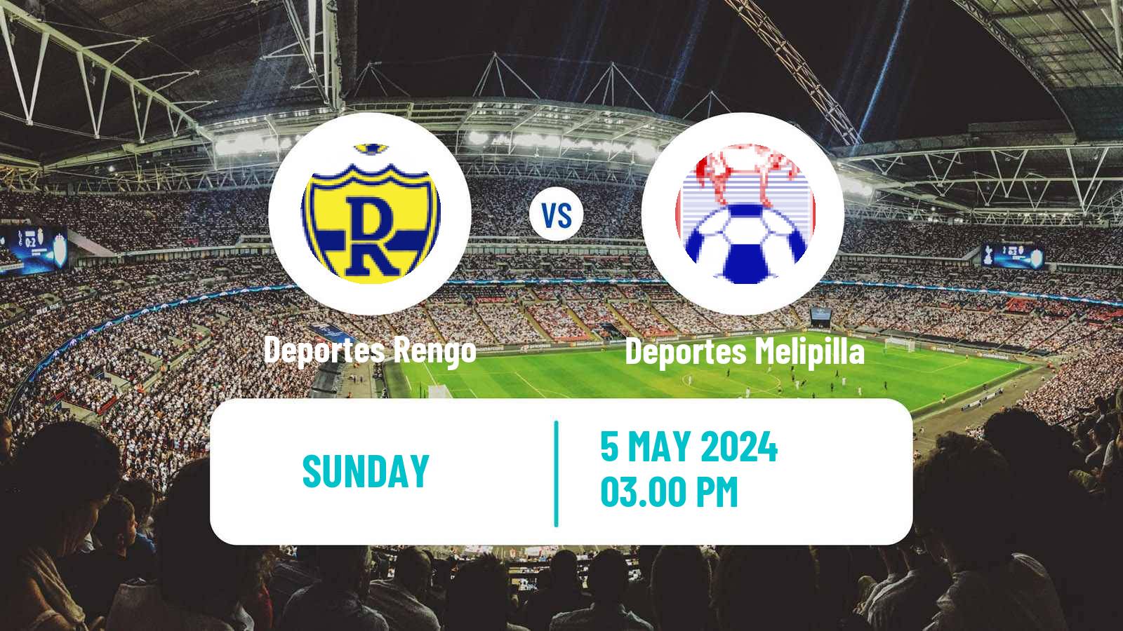 Soccer Chilean Segunda Division Deportes Rengo - Deportes Melipilla