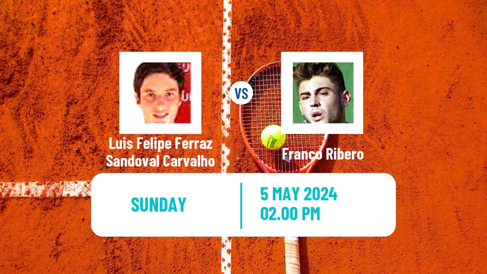 Tennis Santos Challenger Men Luis Felipe Ferraz Sandoval Carvalho - Franco Ribero