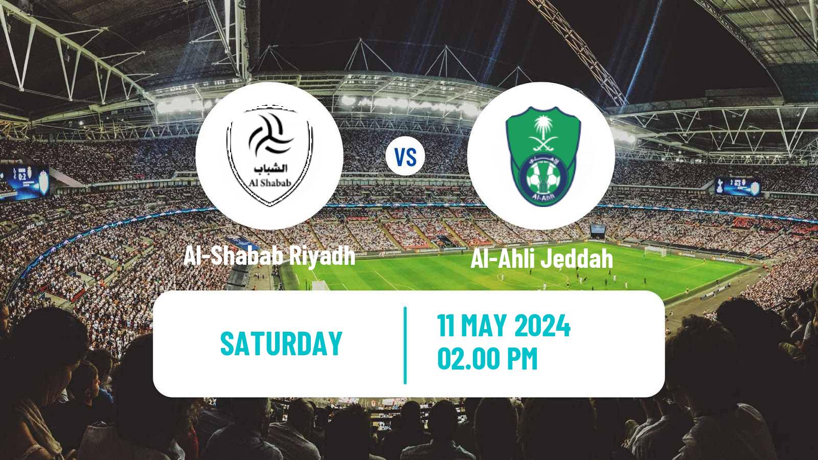Soccer Saudi Professional League Al-Shabab Riyadh - Al-Ahli Jeddah
