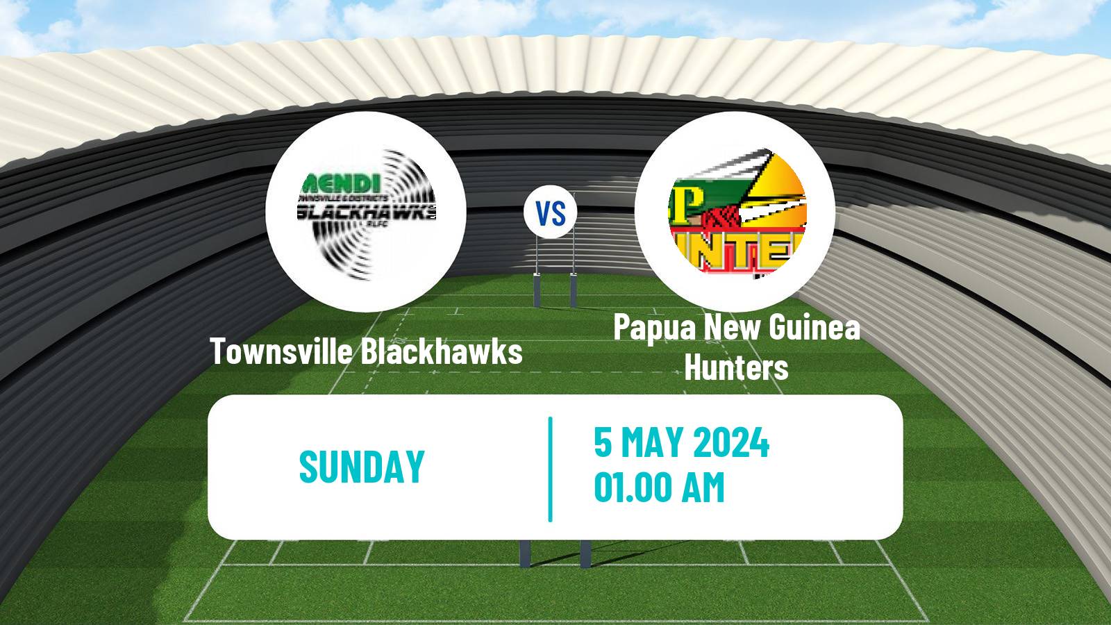 Rugby league Australian Queensland Cup Townsville Blackhawks - Papua New Guinea Hunters