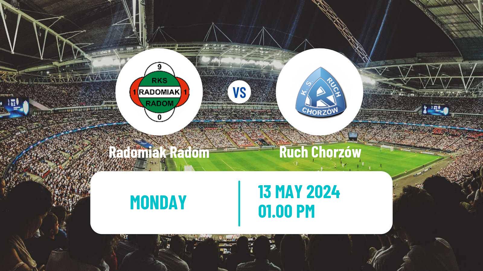 Soccer Polish Ekstraklasa Radomiak Radom - Ruch Chorzów