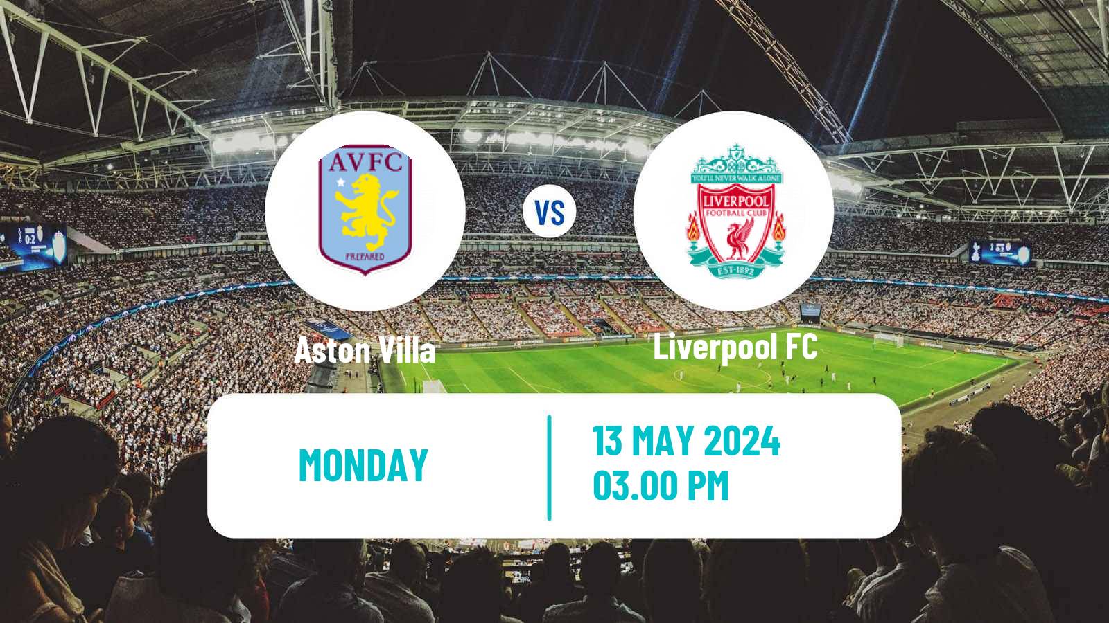 Soccer English Premier League Aston Villa - Liverpool