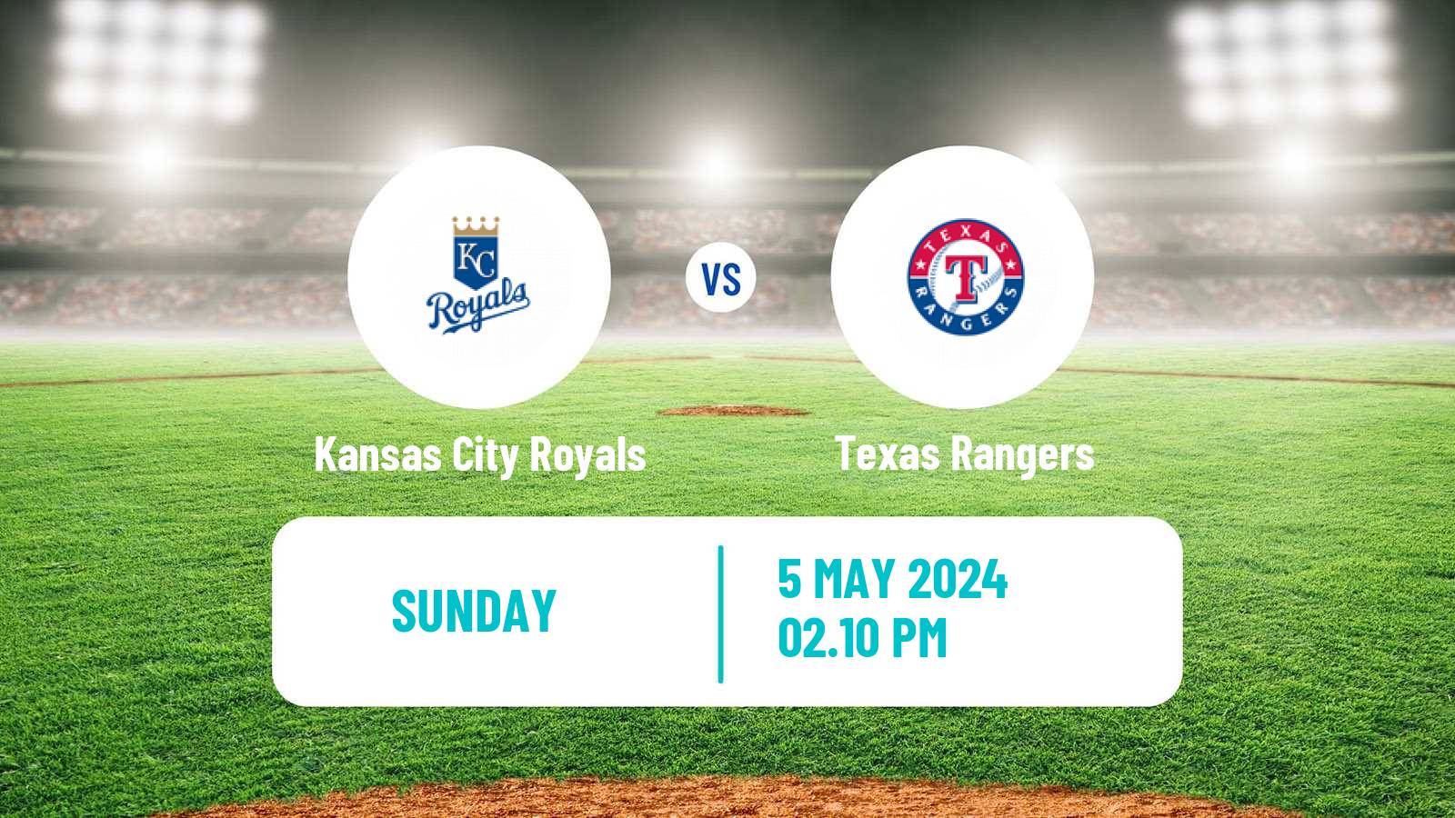 Baseball MLB Kansas City Royals - Texas Rangers