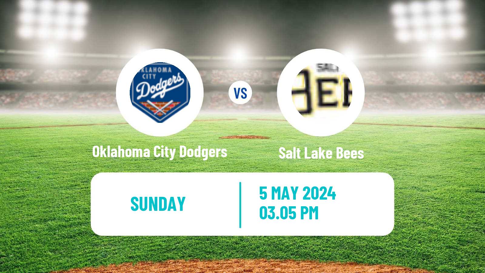 Baseball PCL Oklahoma City Dodgers - Salt Lake Bees