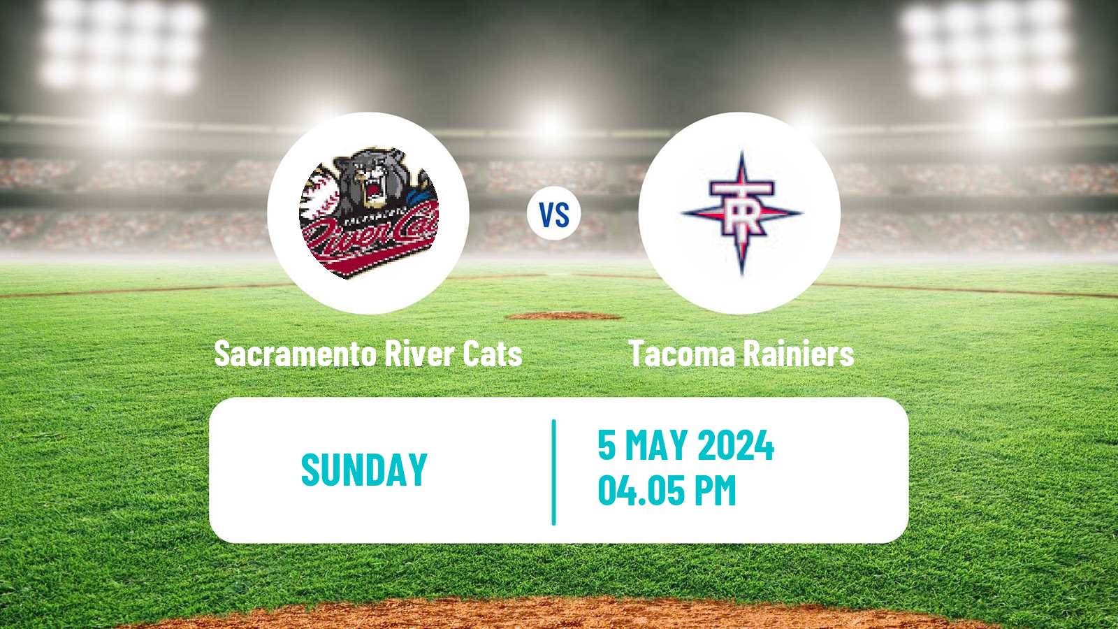 Baseball PCL Sacramento River Cats - Tacoma Rainiers