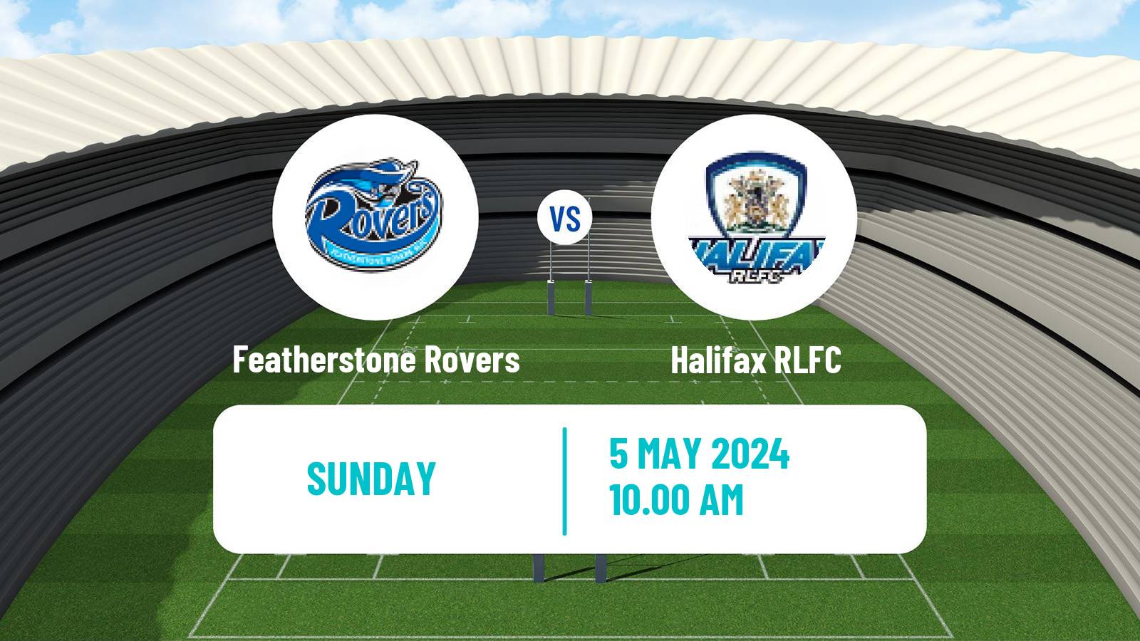 Rugby league English Championship Rugby League Featherstone Rovers - Halifax