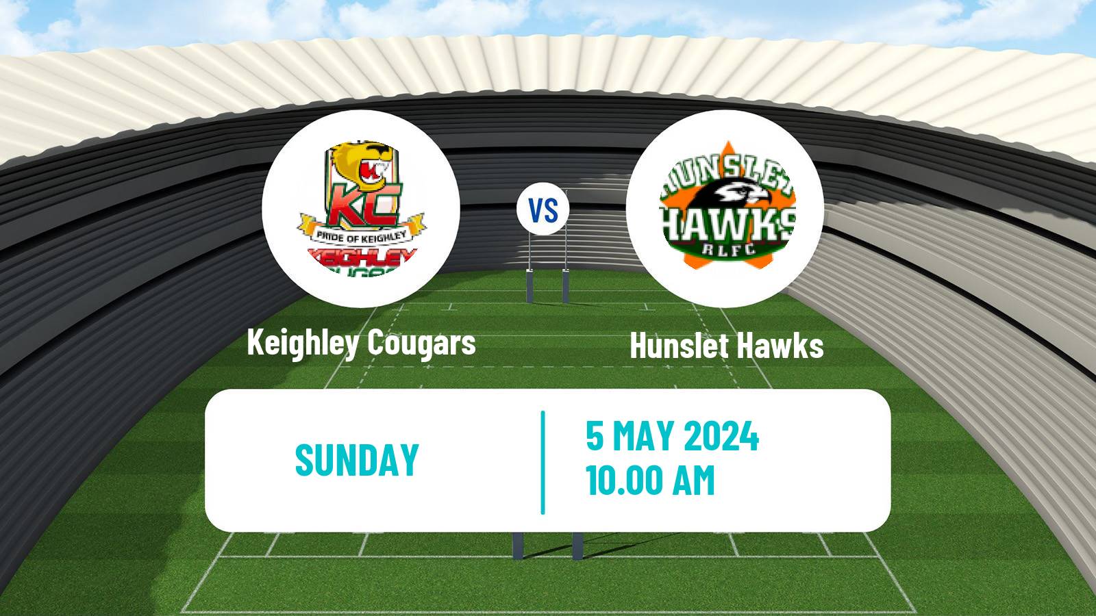 Rugby league English League 1 Rugby League Keighley Cougars - Hunslet Hawks