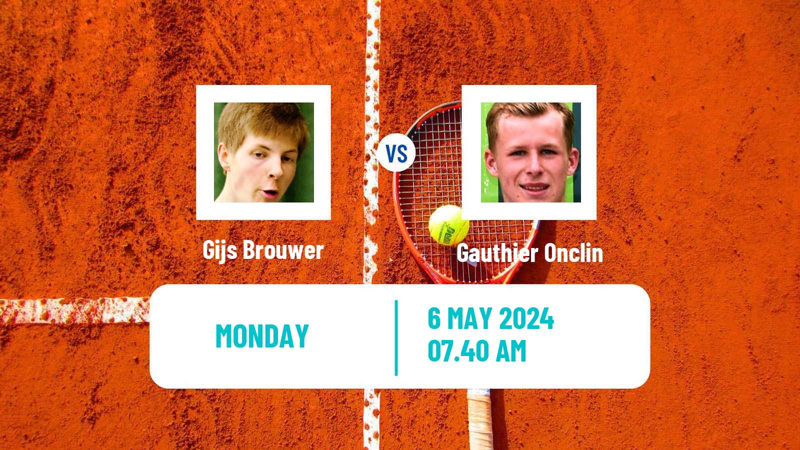 Tennis Prague Challenger Men Gijs Brouwer - Gauthier Onclin