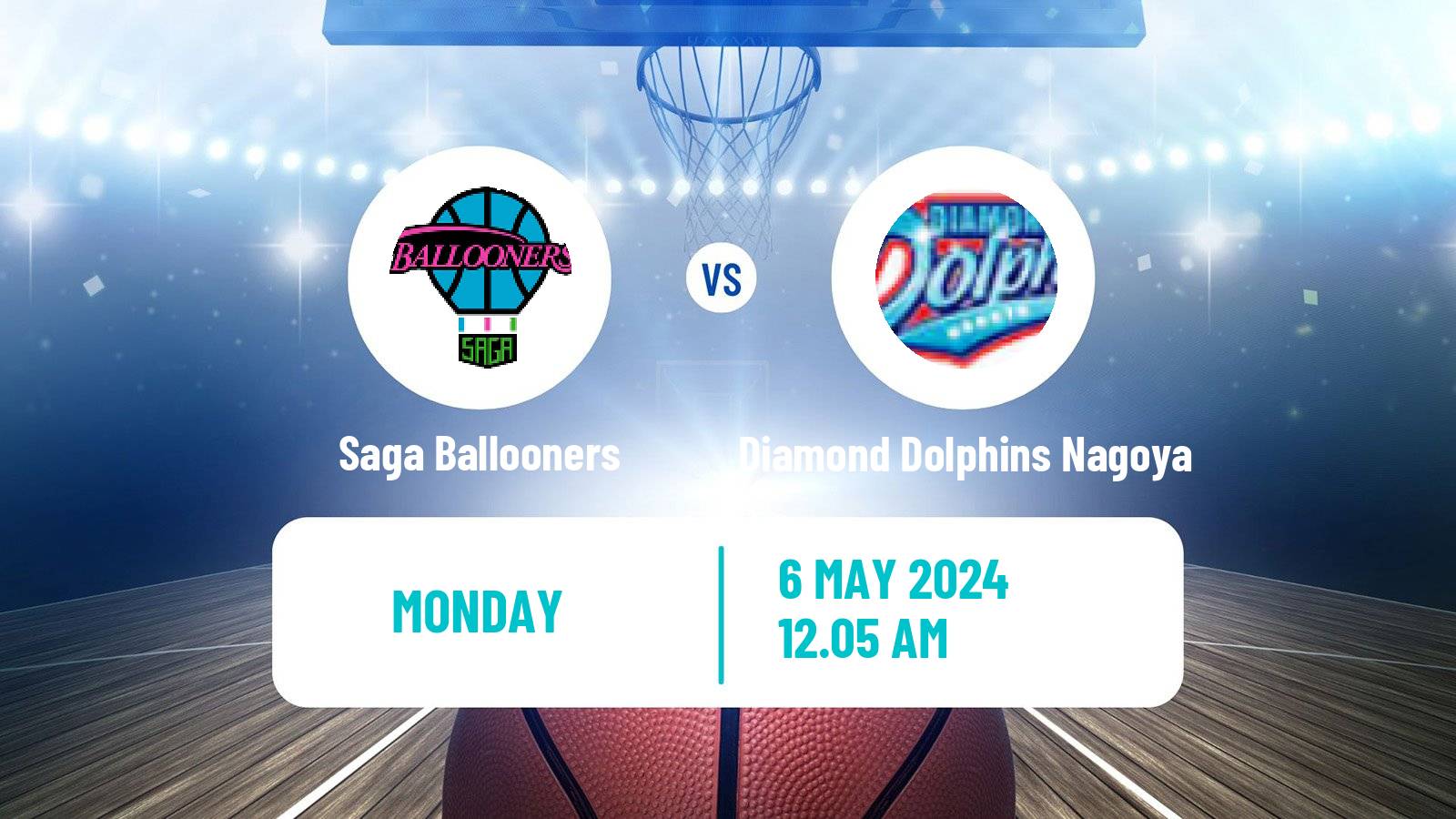 Basketball BJ League Saga Ballooners - Diamond Dolphins Nagoya