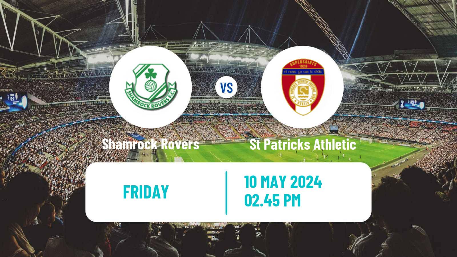 Soccer Irish Premier Division Shamrock Rovers - St Patricks Athletic