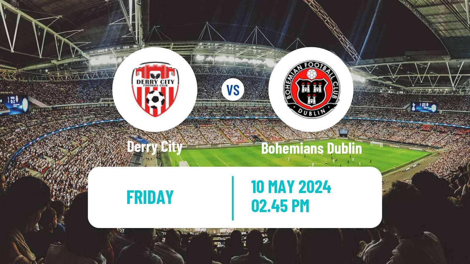 Soccer Irish Premier Division Derry City - Bohemians Dublin