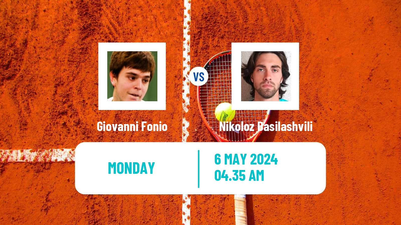 Tennis Prague Challenger Men Giovanni Fonio - Nikoloz Basilashvili