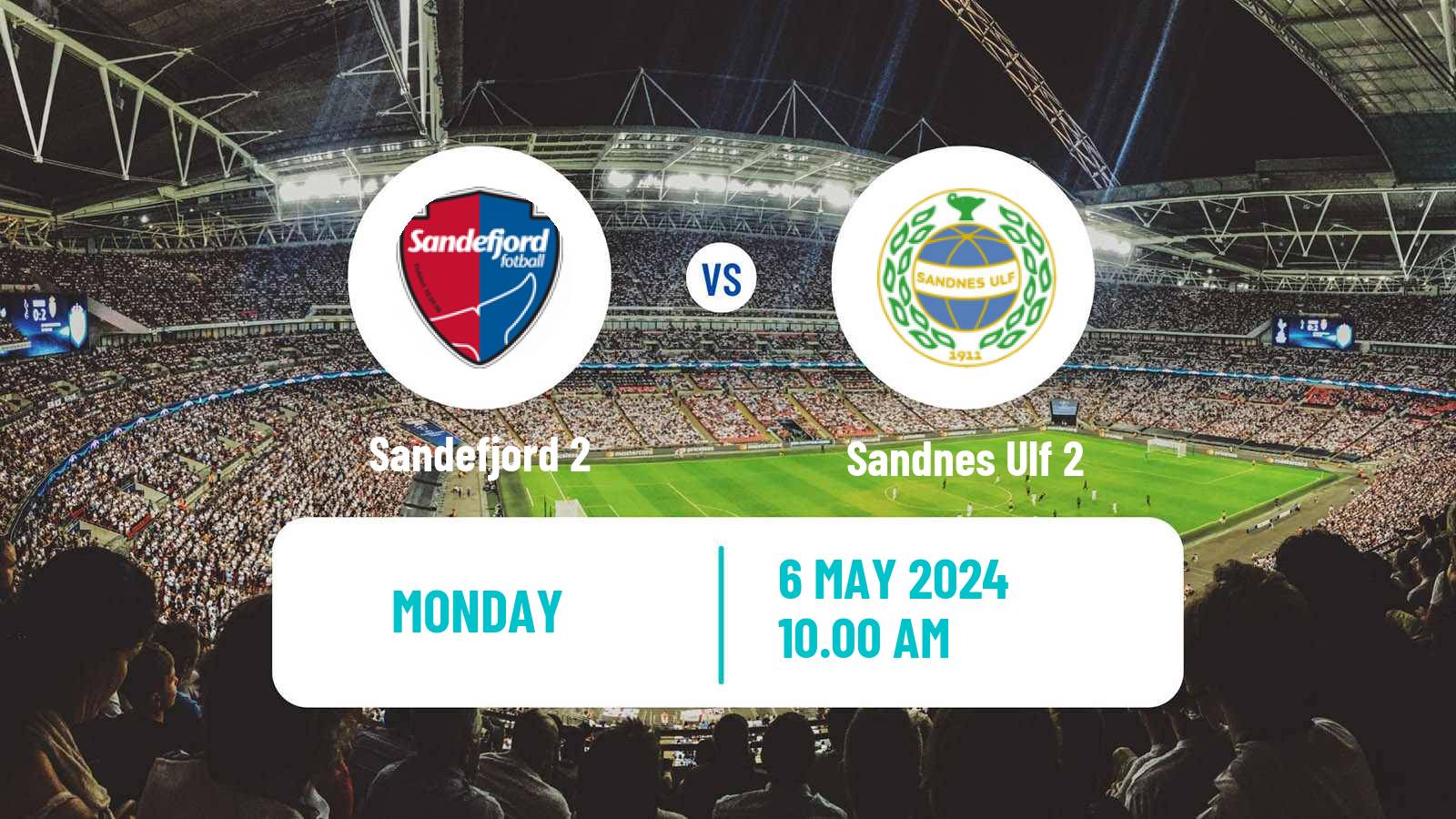 Soccer Norwegian Division 3 - Group 2 Sandefjord 2 - Sandnes Ulf 2