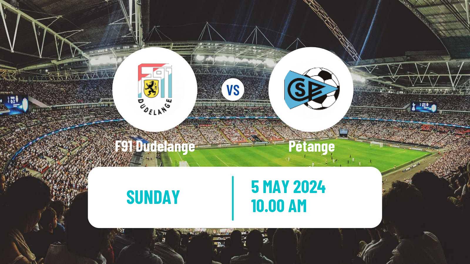 Soccer Luxembourg National Division F91 Dudelange - Pétange