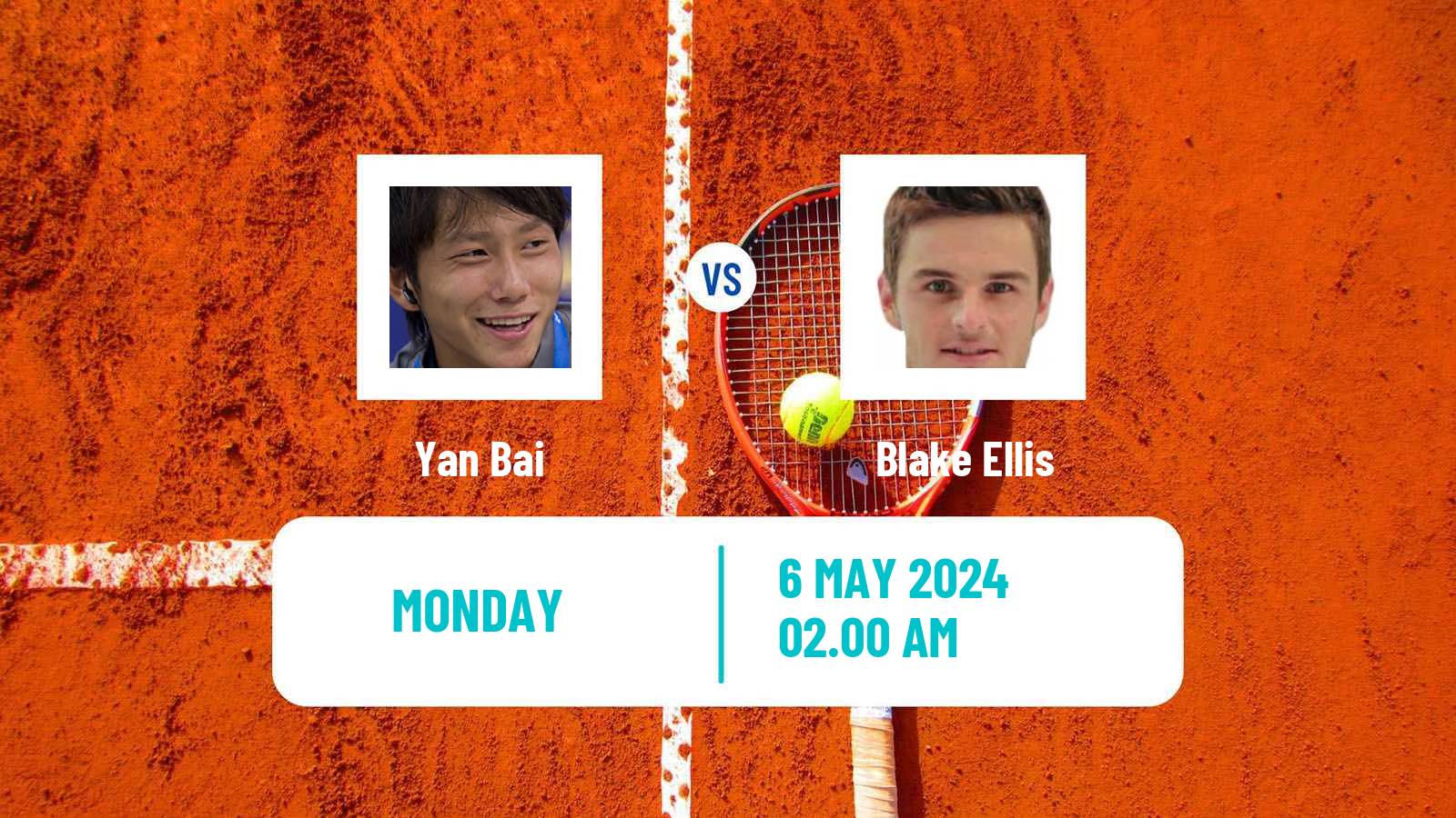 Tennis Wuxi Challenger Men Yan Bai - Blake Ellis