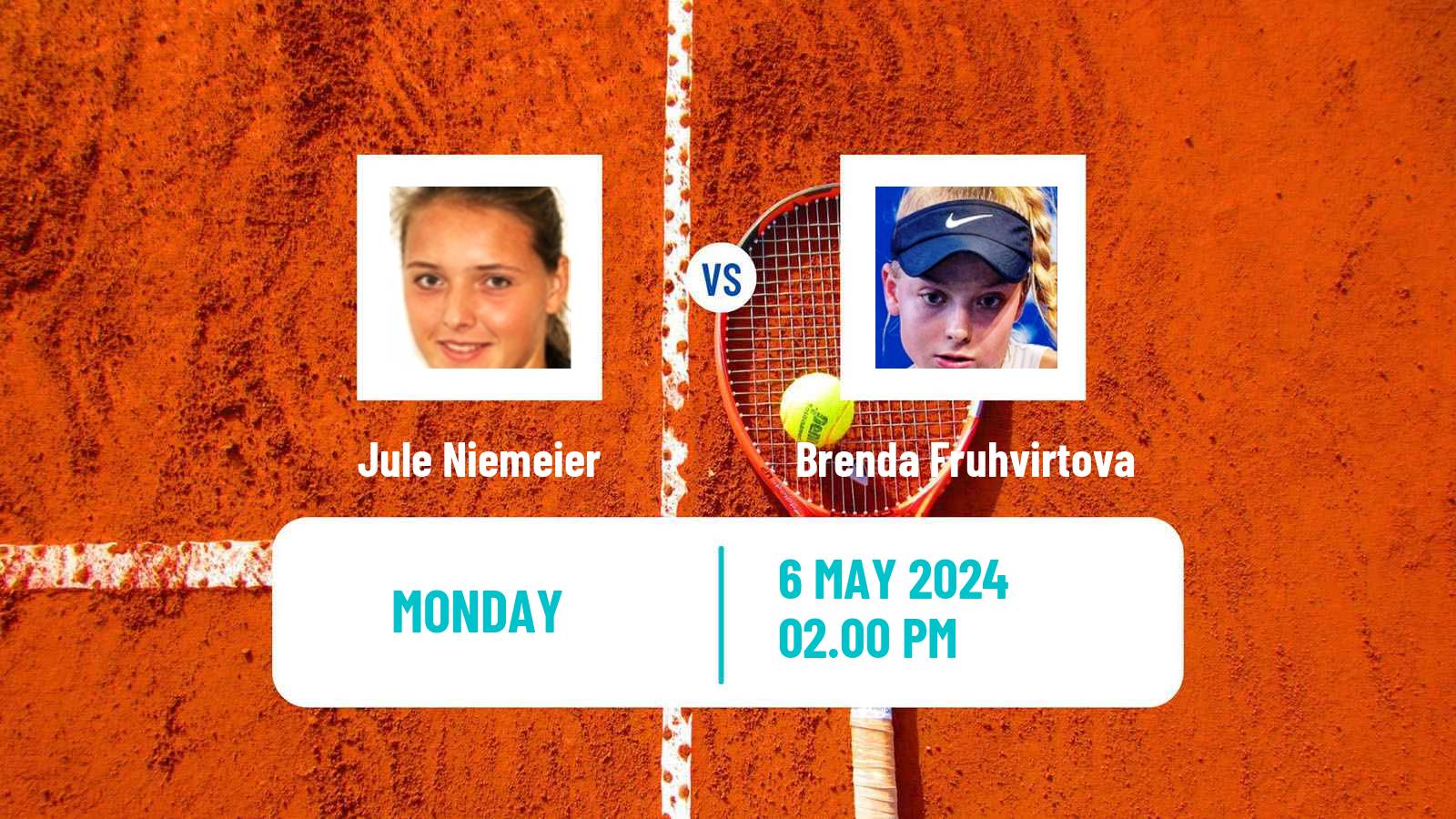 Tennis WTA Roma Jule Niemeier - Brenda Fruhvirtova