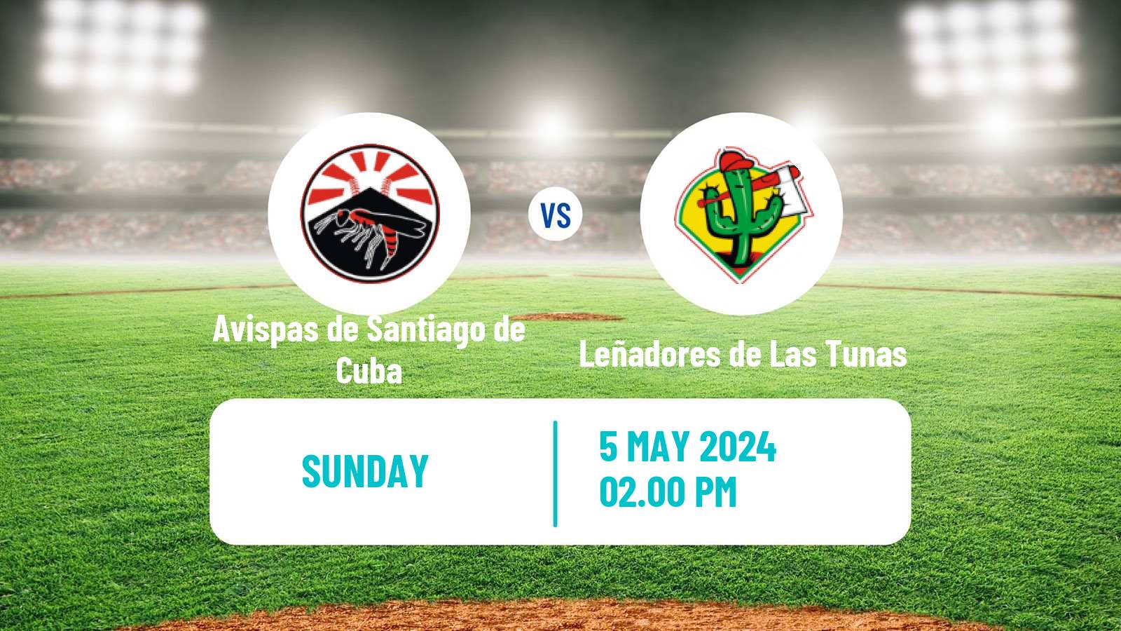 Baseball Cuba Serie Nacional Baseball Avispas de Santiago de Cuba - Leñadores de Las Tunas