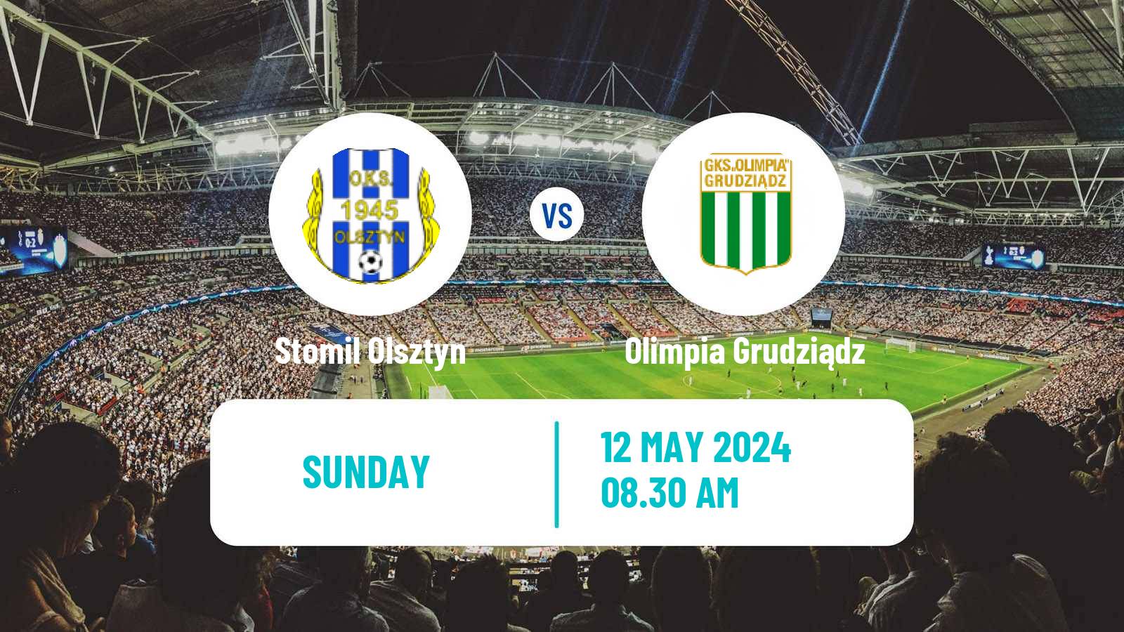 Soccer Polish Division 2 Stomil Olsztyn - Olimpia Grudziądz