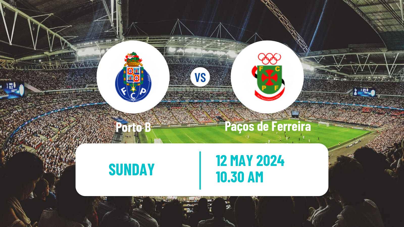 Soccer Portuguese Liga 2 Porto B - Paços de Ferreira