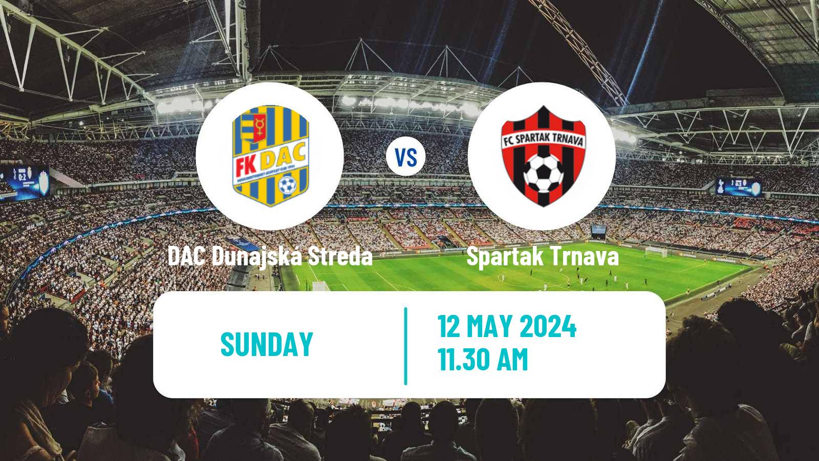 Soccer Slovak Superliga DAC Dunajská Streda - Spartak Trnava