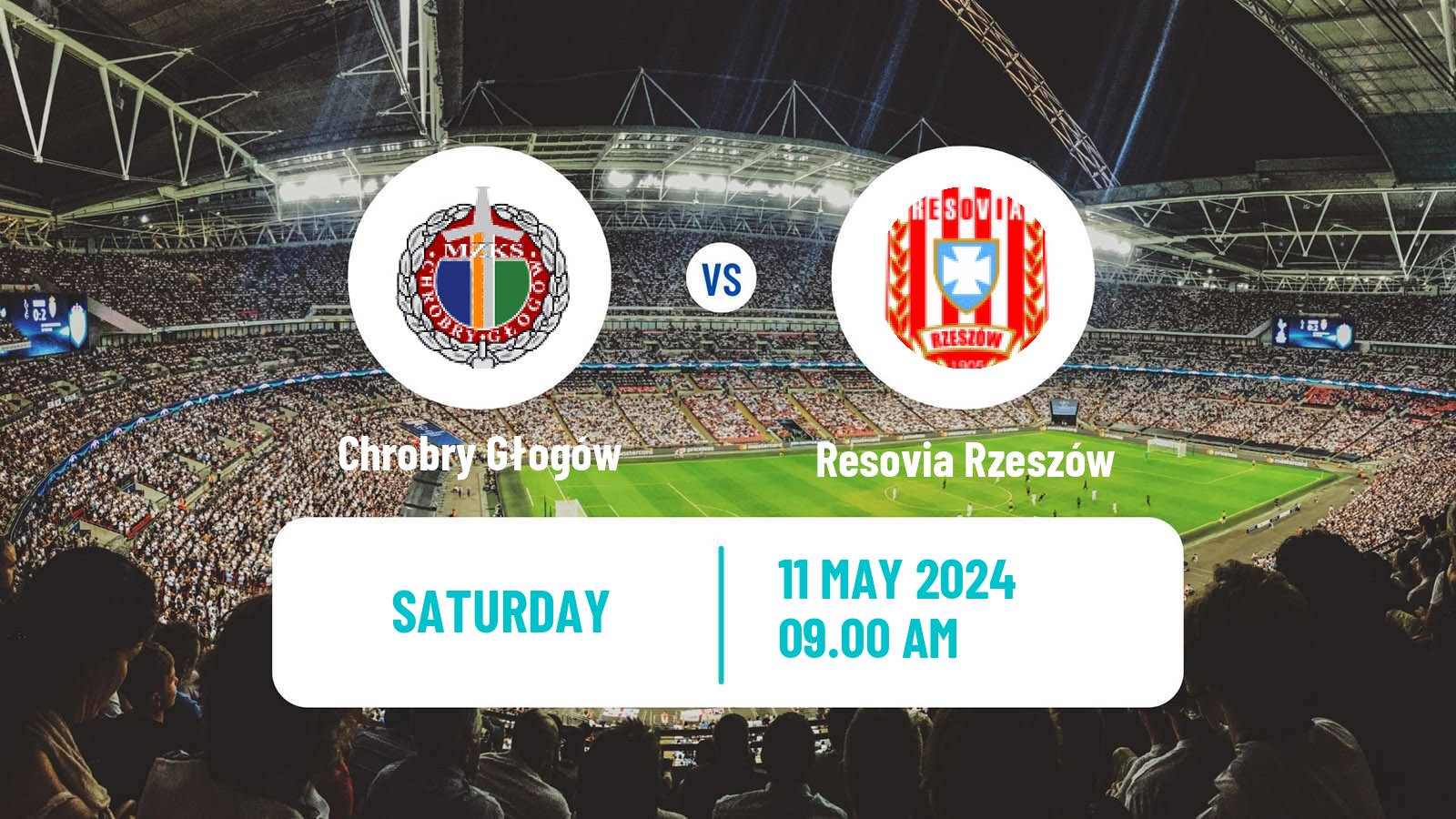 Soccer Polish Division 1 Chrobry Głogów - Resovia Rzeszów
