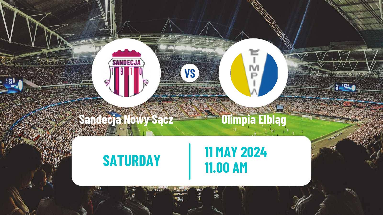 Soccer Polish Division 2 Sandecja Nowy Sącz - Olimpia Elbląg