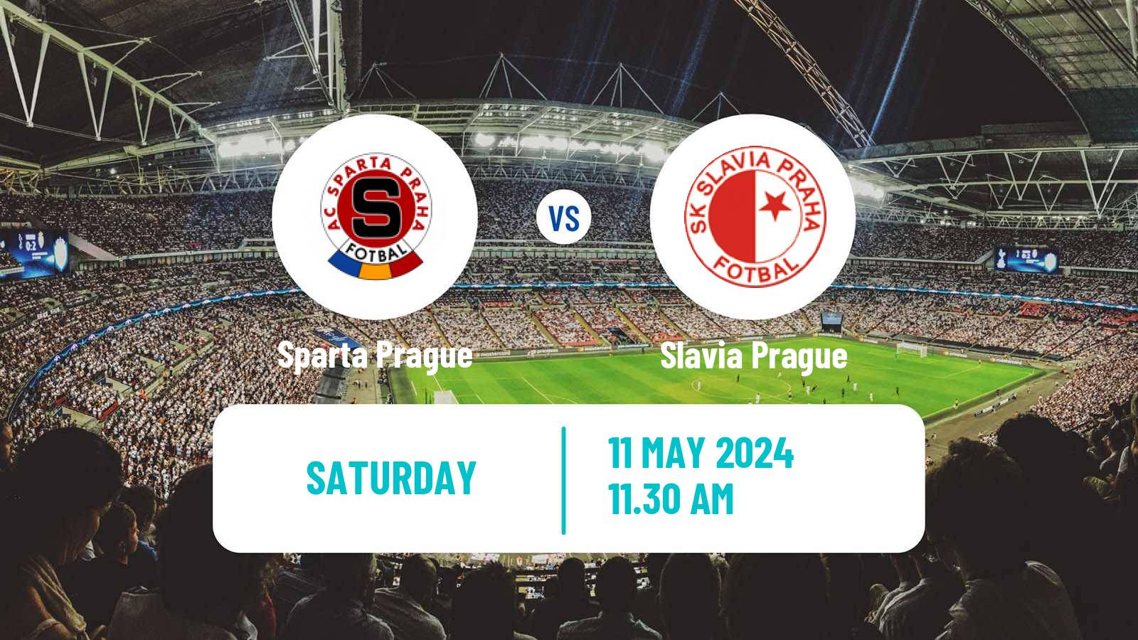 Soccer Czech 1 Liga Sparta Prague - Slavia Prague