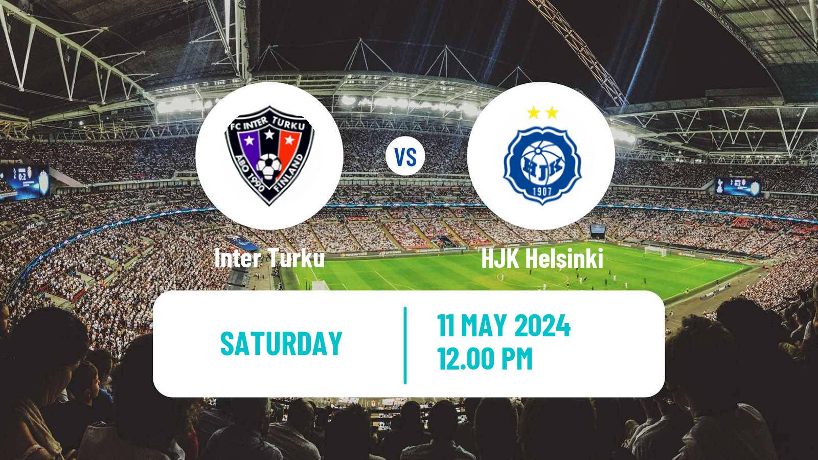 Soccer Finnish Veikkausliiga Inter Turku - HJK
