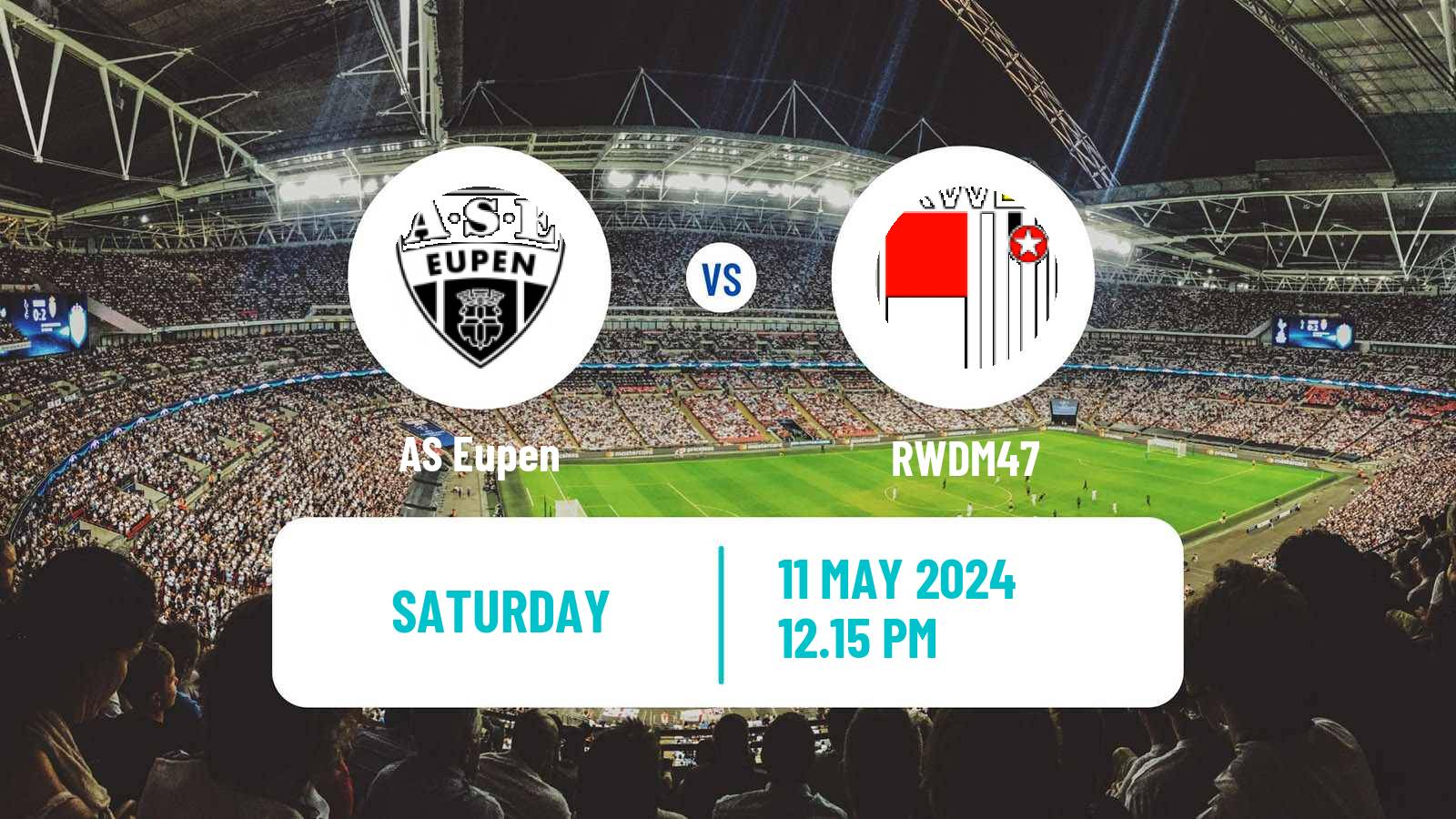 Soccer Belgian Jupiler Pro League Eupen - RWDM47