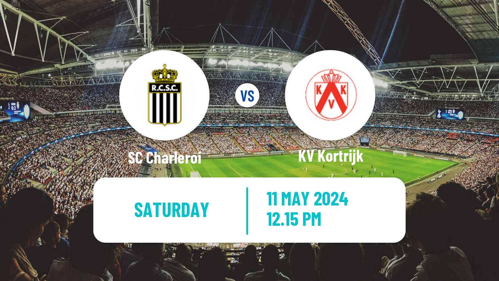 Soccer Belgian Jupiler Pro League Charleroi - Kortrijk