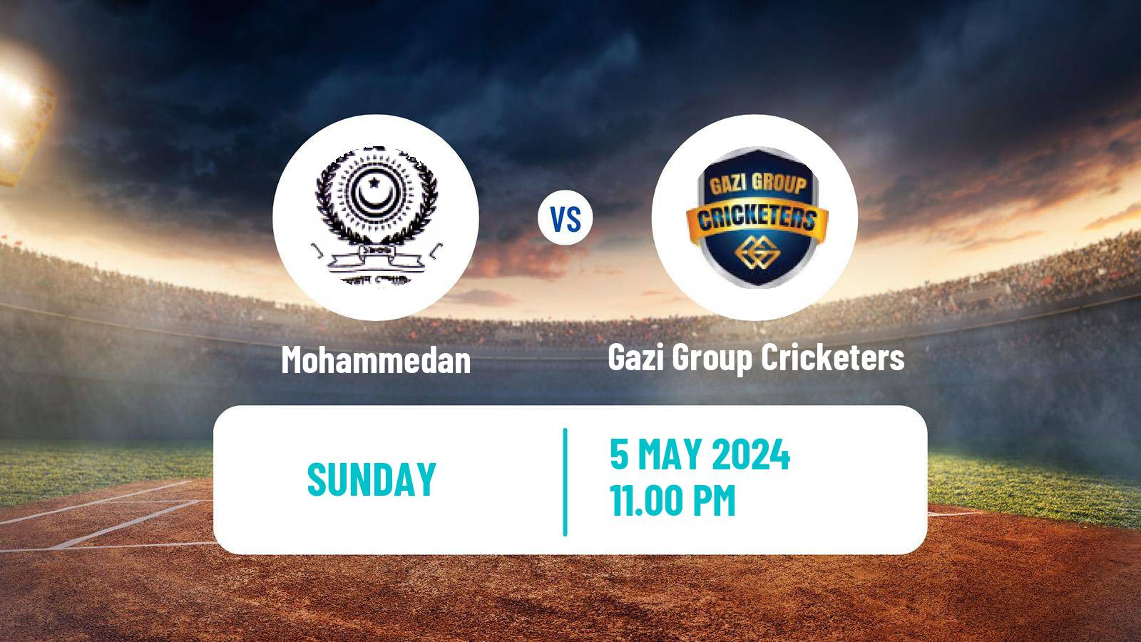 Cricket Bangladesh Dhaka Premier League Mohammedan - Gazi Group Cricketers