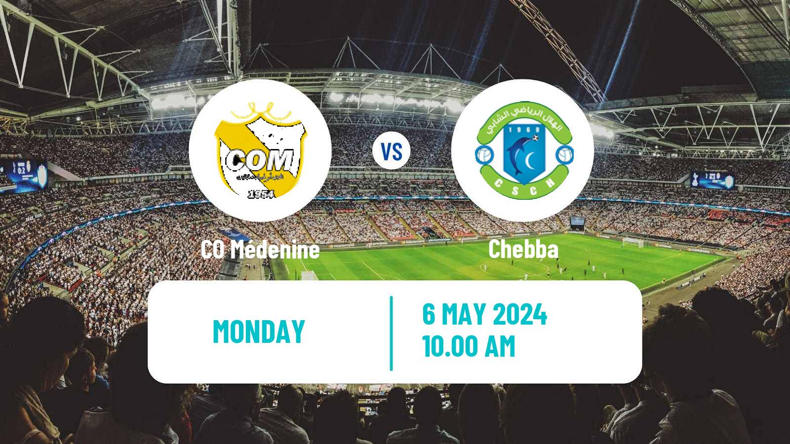 Soccer Tunisian Ligue 2 Médenine - Chebba