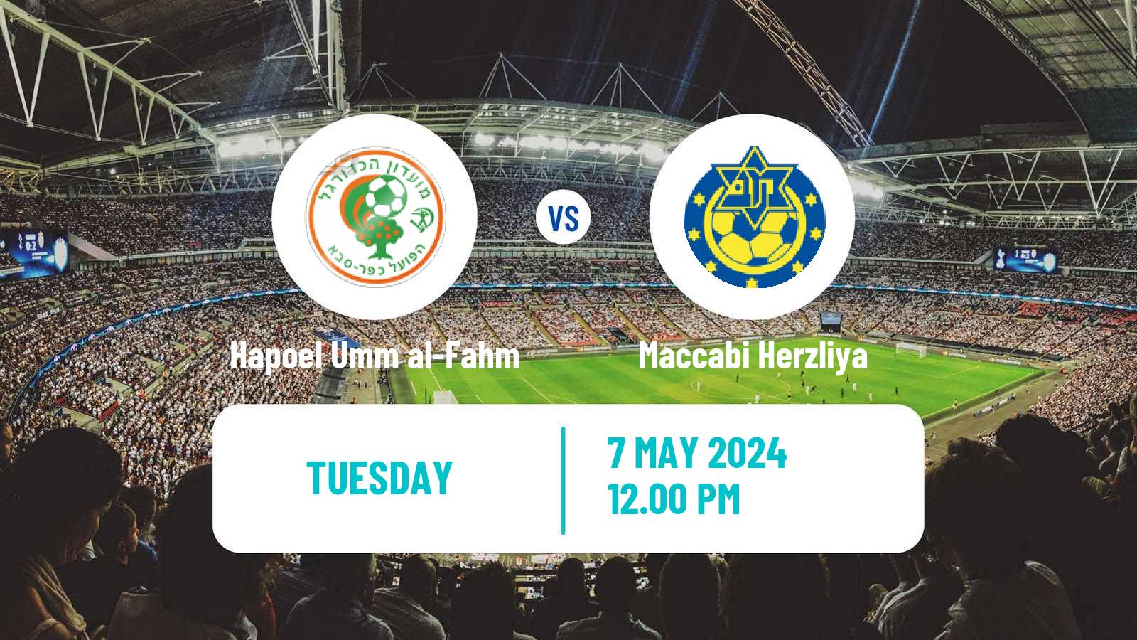 Soccer Israeli Liga Leumit Hapoel Umm al-Fahm - Maccabi Herzliya