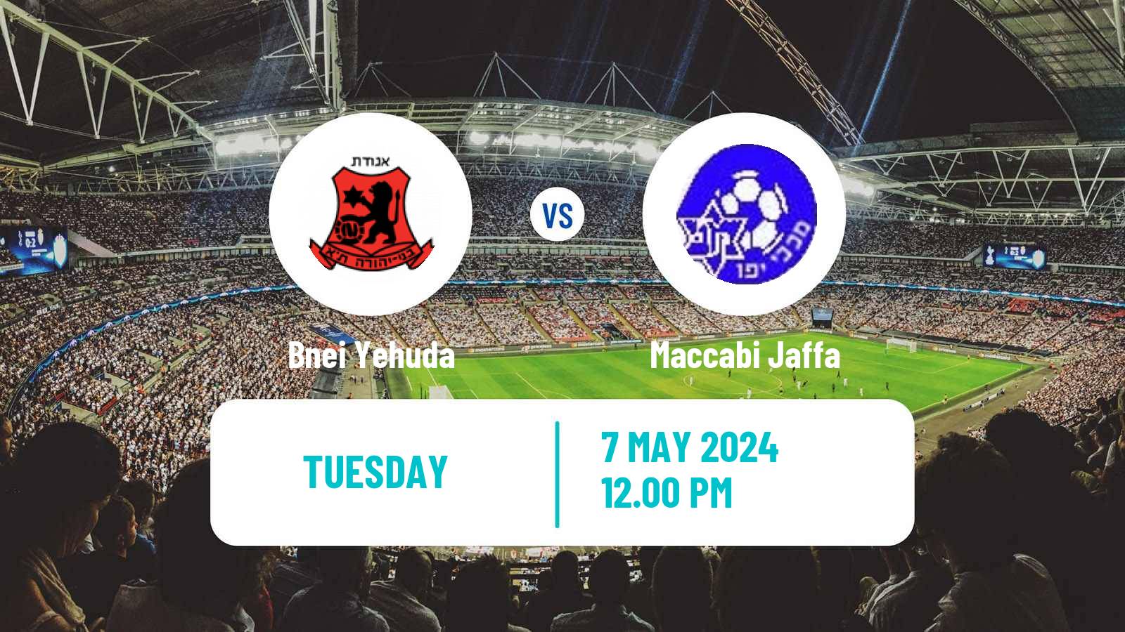 Soccer Israeli Liga Leumit Bnei Yehuda - Maccabi Jaffa