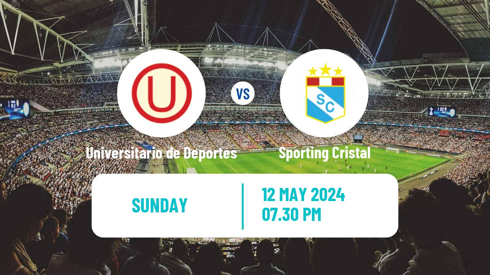 Soccer Peruvian Liga 1 Universitario de Deportes - Sporting Cristal