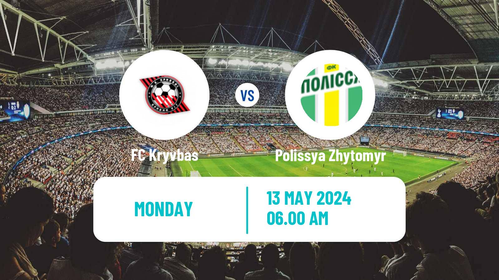 Soccer Ukrainian Premier League Kryvbas - Polissya Zhytomyr
