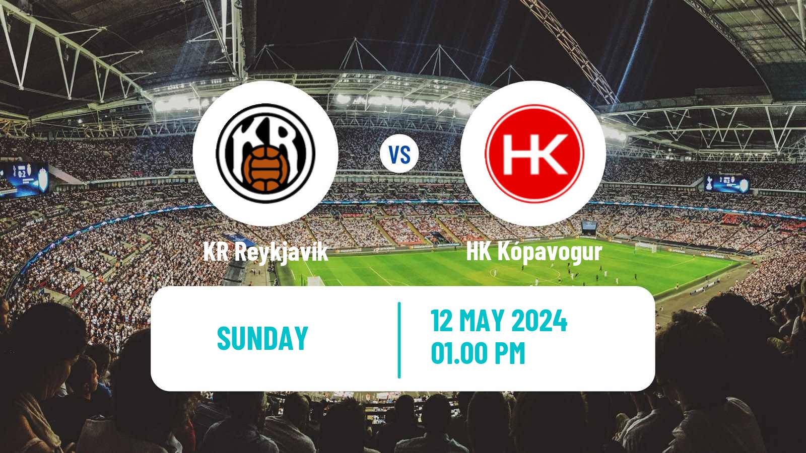 Soccer Icelandic Besta-deild karla KR Reykjavík - HK Kópavogur
