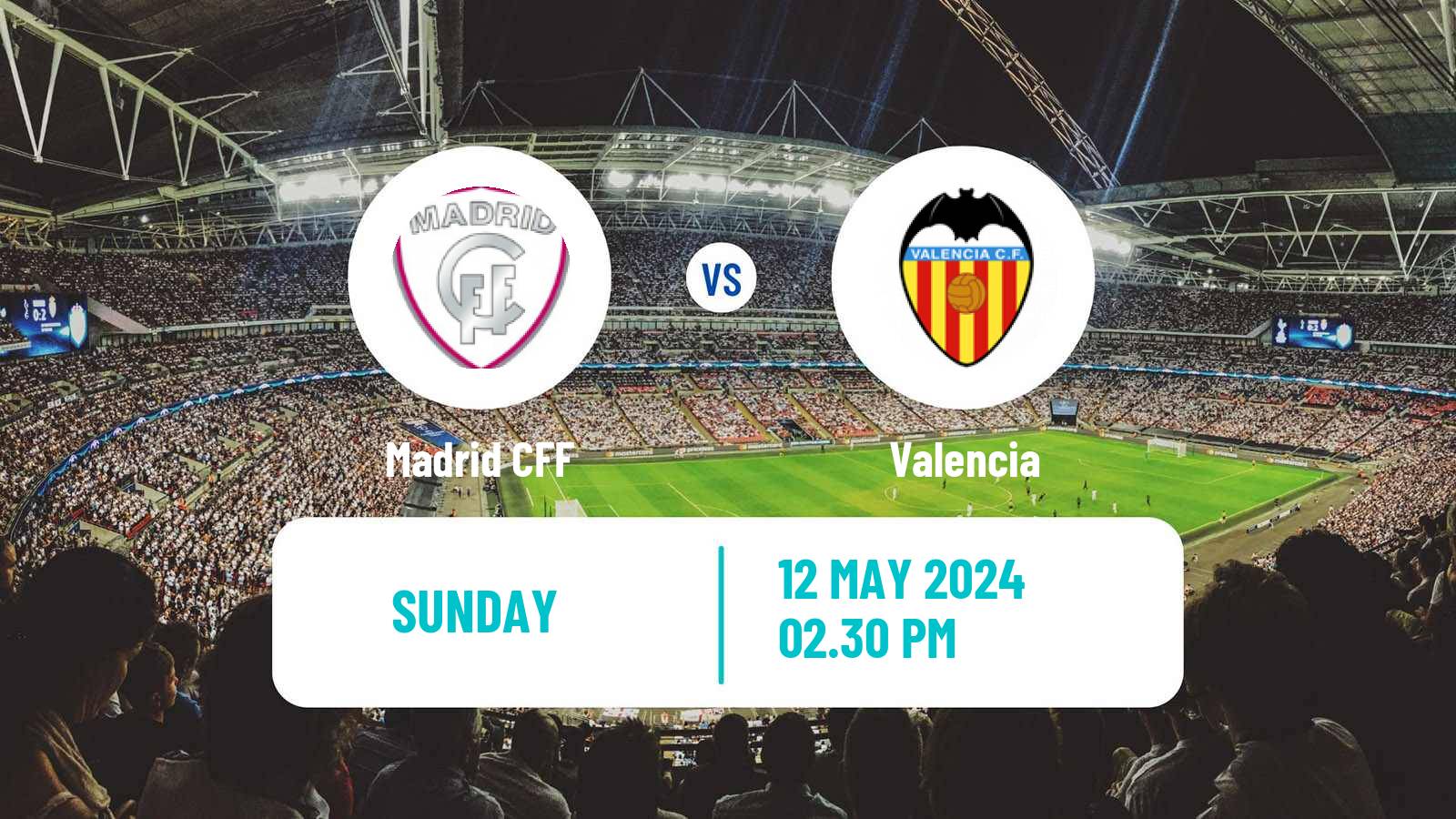 Soccer Spanish Primera División Women Madrid CFF - Valencia