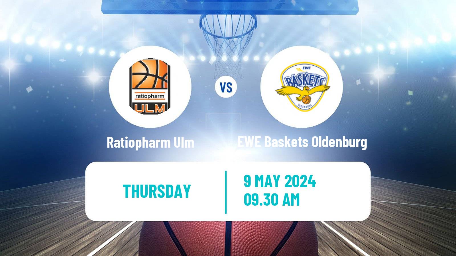 Basketball German BBL Ratiopharm Ulm - EWE Baskets Oldenburg