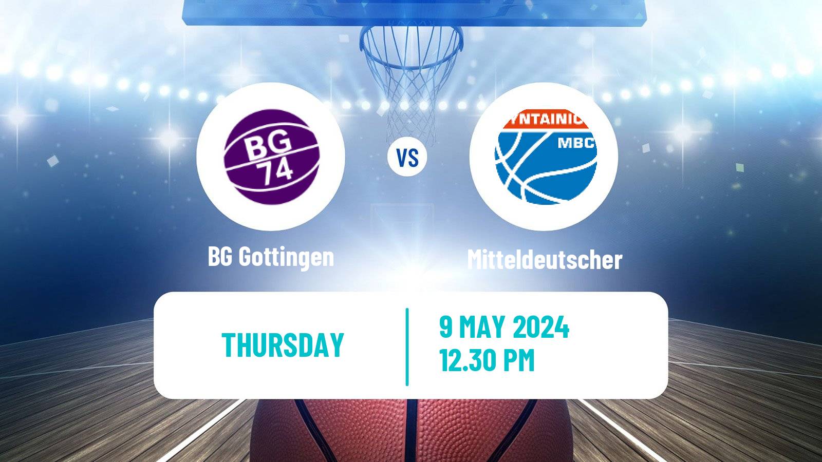 Basketball German BBL BG Göttingen - Mitteldeutscher