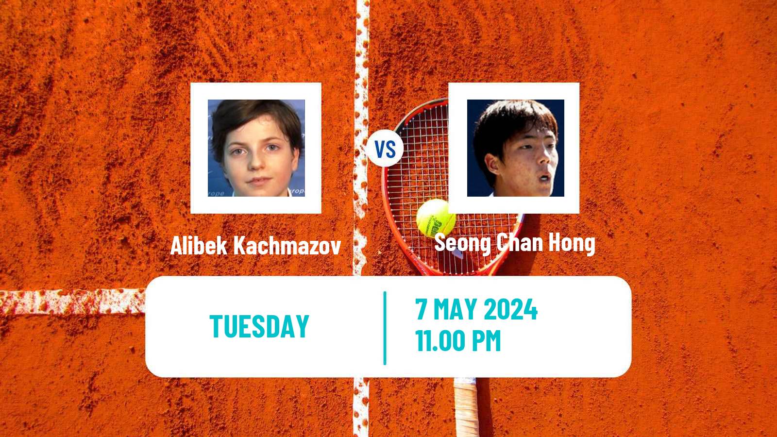 Tennis Wuxi Challenger Men Alibek Kachmazov - Seong Chan Hong