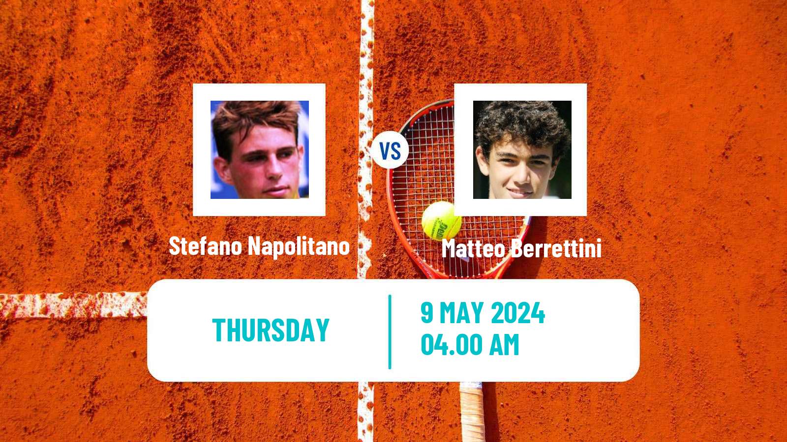 Tennis ATP Roma Stefano Napolitano - Matteo Berrettini