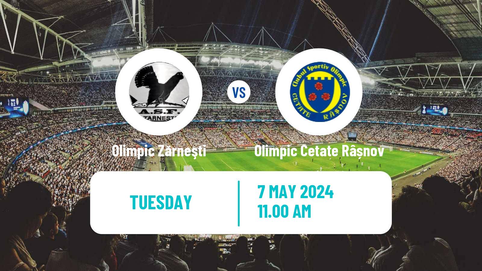 Soccer Romanian Liga 3 - Seria 5 Olimpic Zărneşti - Olimpic Cetate Râșnov