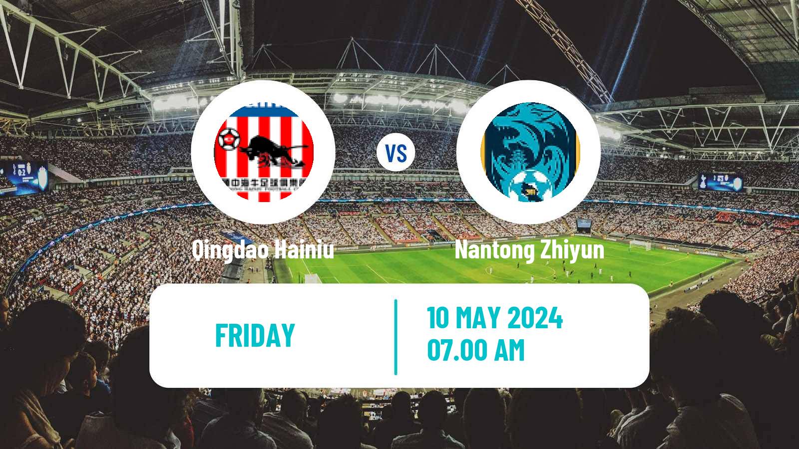Soccer Chinese Super League Qingdao Hainiu - Nantong Zhiyun