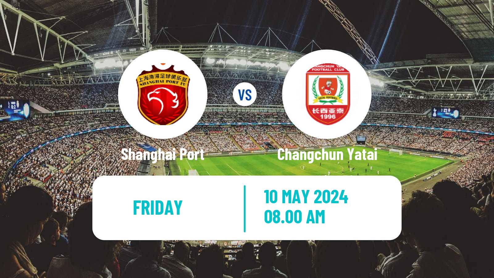 Soccer Chinese Super League Shanghai Port - Changchun Yatai