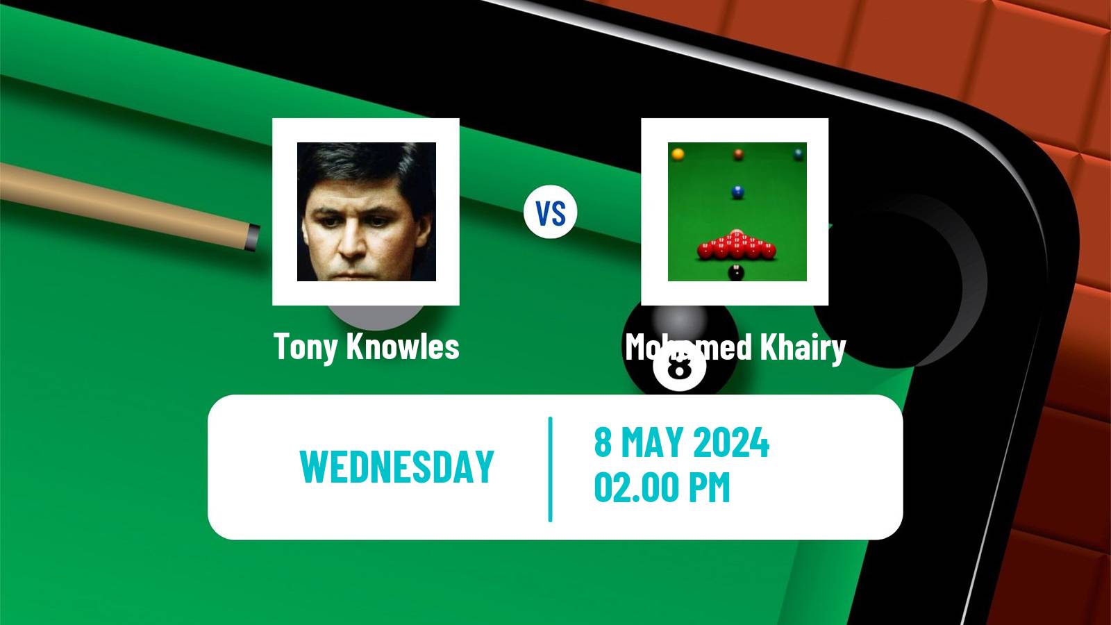 Snooker World Senior Championship Tony Knowles - Mohamed Khairy