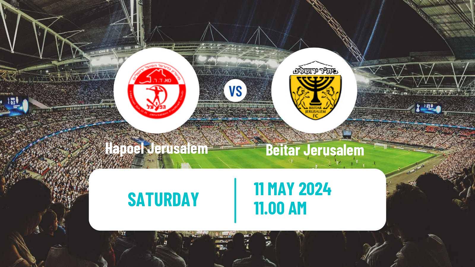Soccer Israeli Ligat haAl Hapoel Jerusalem - Beitar Jerusalem