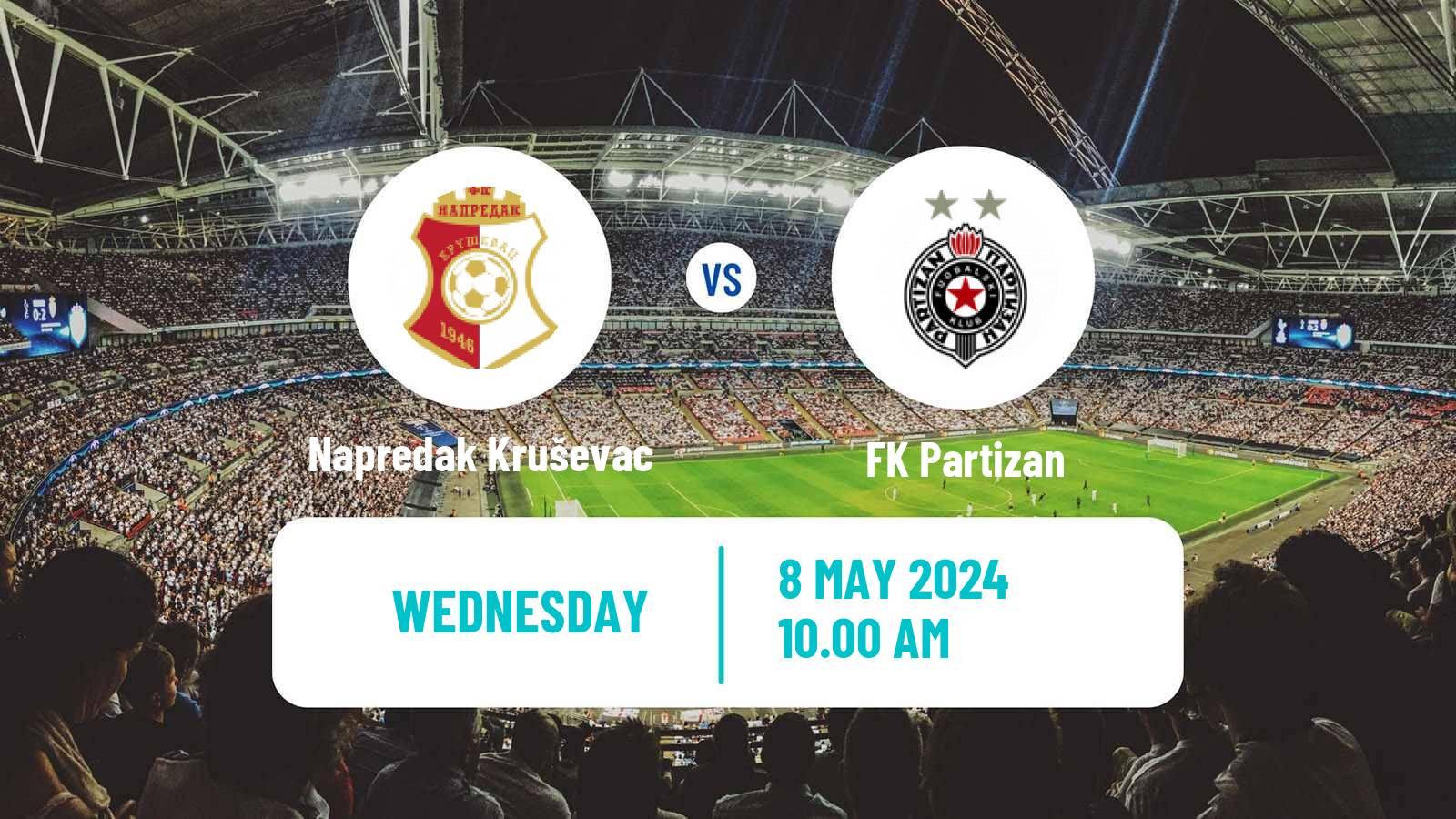 Soccer Serbian Superliga Napredak Kruševac - Partizan