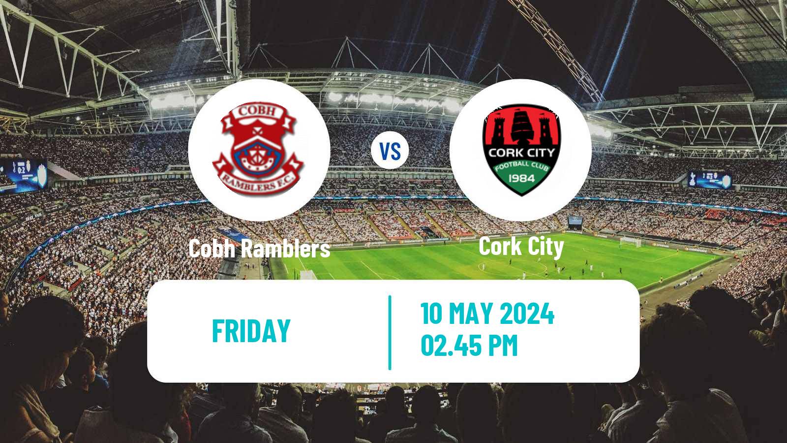 Soccer Irish Division 1 Cobh Ramblers - Cork City
