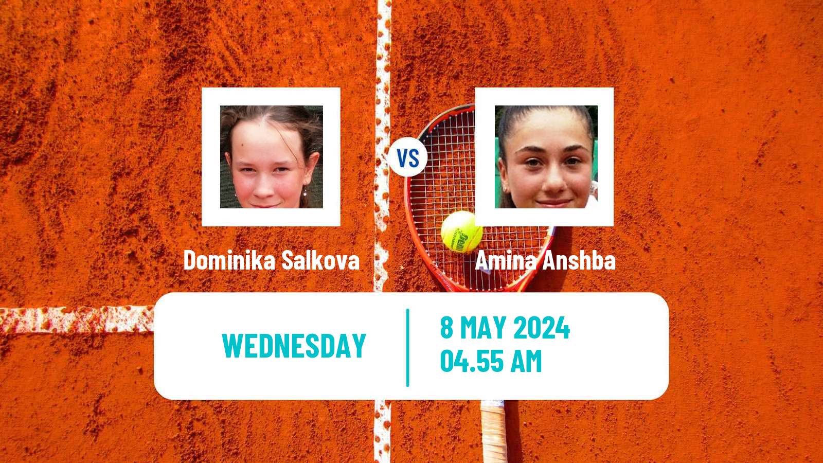 Tennis ITF W75 Prague Women Dominika Salkova - Amina Anshba